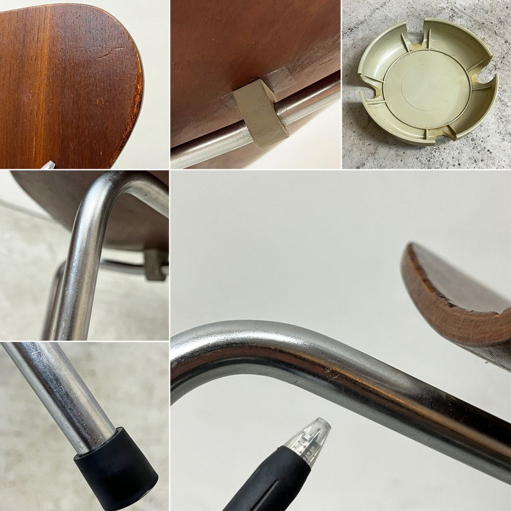 フリッツハンセン Fritz Hansen セブンチェア チーク材 アルネ・ヤコブセン ビンテージ 北欧家具 デンマーク ●