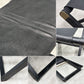 モダンデザイン Modern Design オーク材 フォールディングスツール ブラックペイント レザー×真鍮 ◎