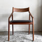 宮崎椅子製作所 ペペチェア PEPE side chair 背無垢タイプ ウォールナット ファブリックシート グレー系 フィンガージョイント 村澤一晃 B ■