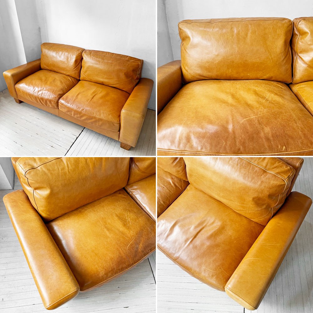 アクメファニチャー ACME Furniture フレスノ FRESNO SOFA 2シーター ソファ 本革 USビンテージスタイル 定価￥330,000- ★