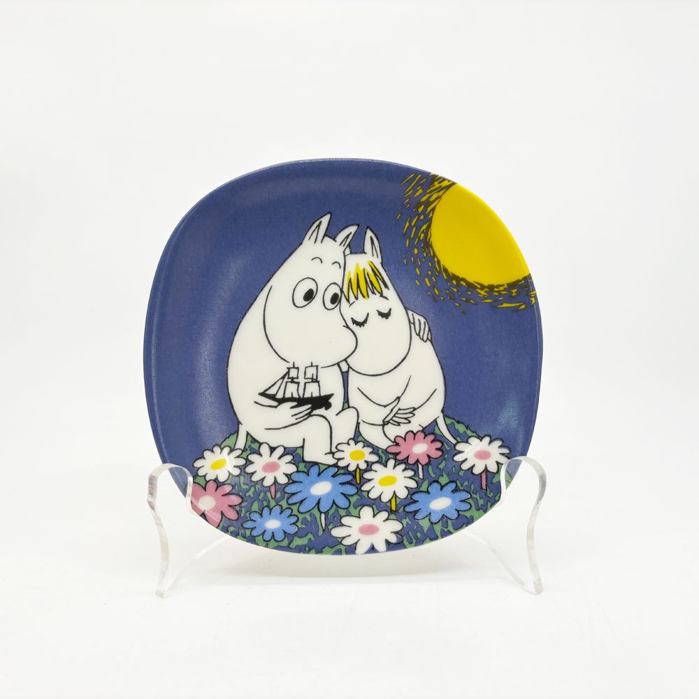 アラビア ARABIA ムーミン Moomin 月光 Moonshine プレート 飾り皿 1991-1997 廃番 フィンランド 北欧食器 A ●