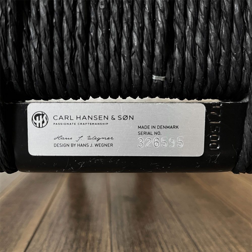 カールハンセン＆サン Carl Hansen & Son CH24 Yチェア ブラックラッカー×ブラックペーパーコード ビーチ材 ハンス・J・ウェグナー デンマーク 北欧家具 ◎