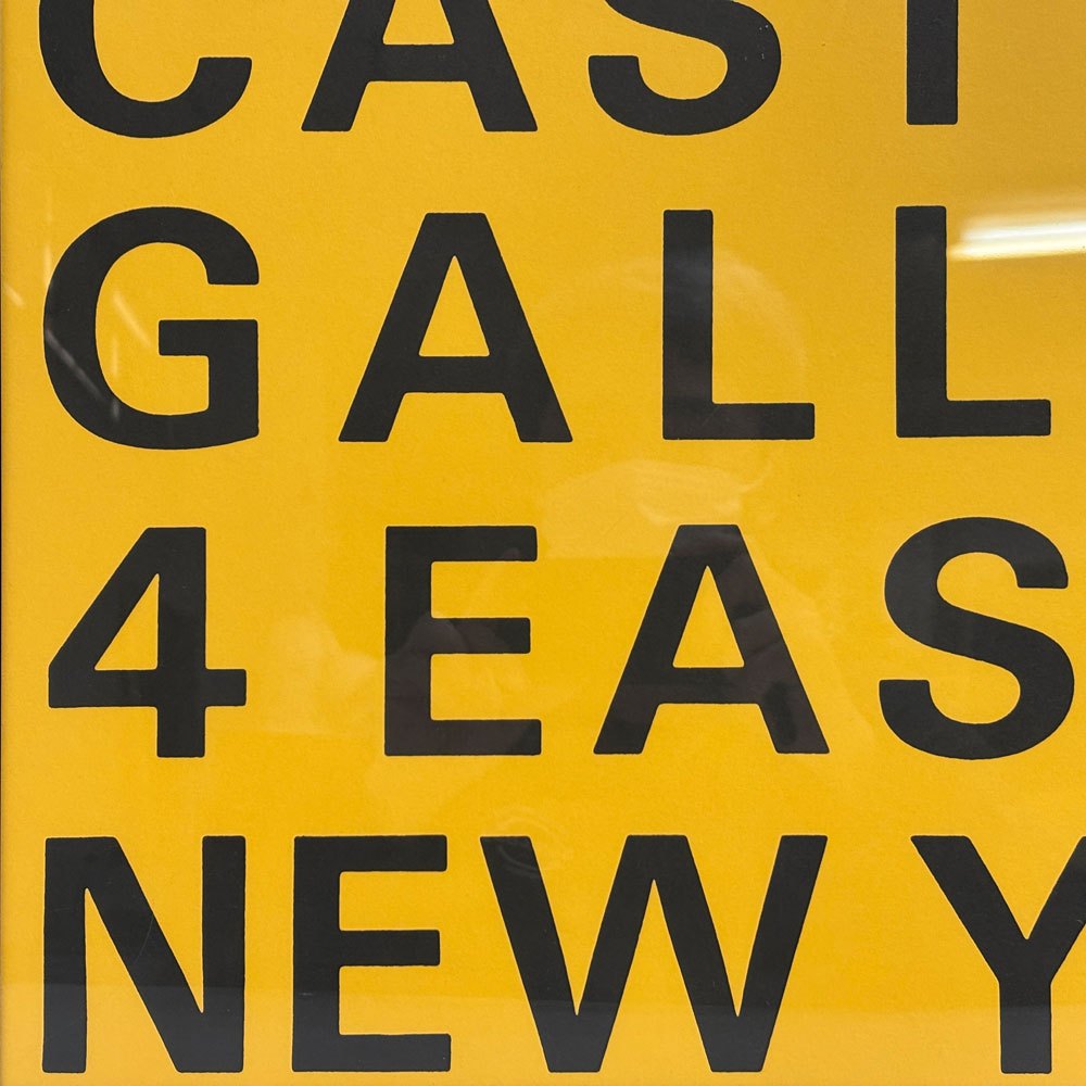 ドナルド・ジャッド Donald Judd 展覧会ポスター レオ・キャステリ・ギャラリー LEO CASTELLI GALLERY 1966年 アメリカ ミニマルアート 現代美術 額装品 ●