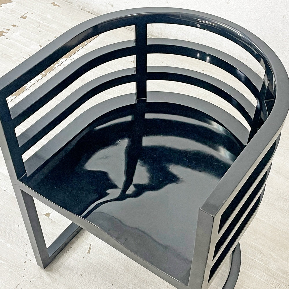 ノル Knoll アームチェア No.810 ブラック リチャード・マイヤー デザイン Richard Meier ●