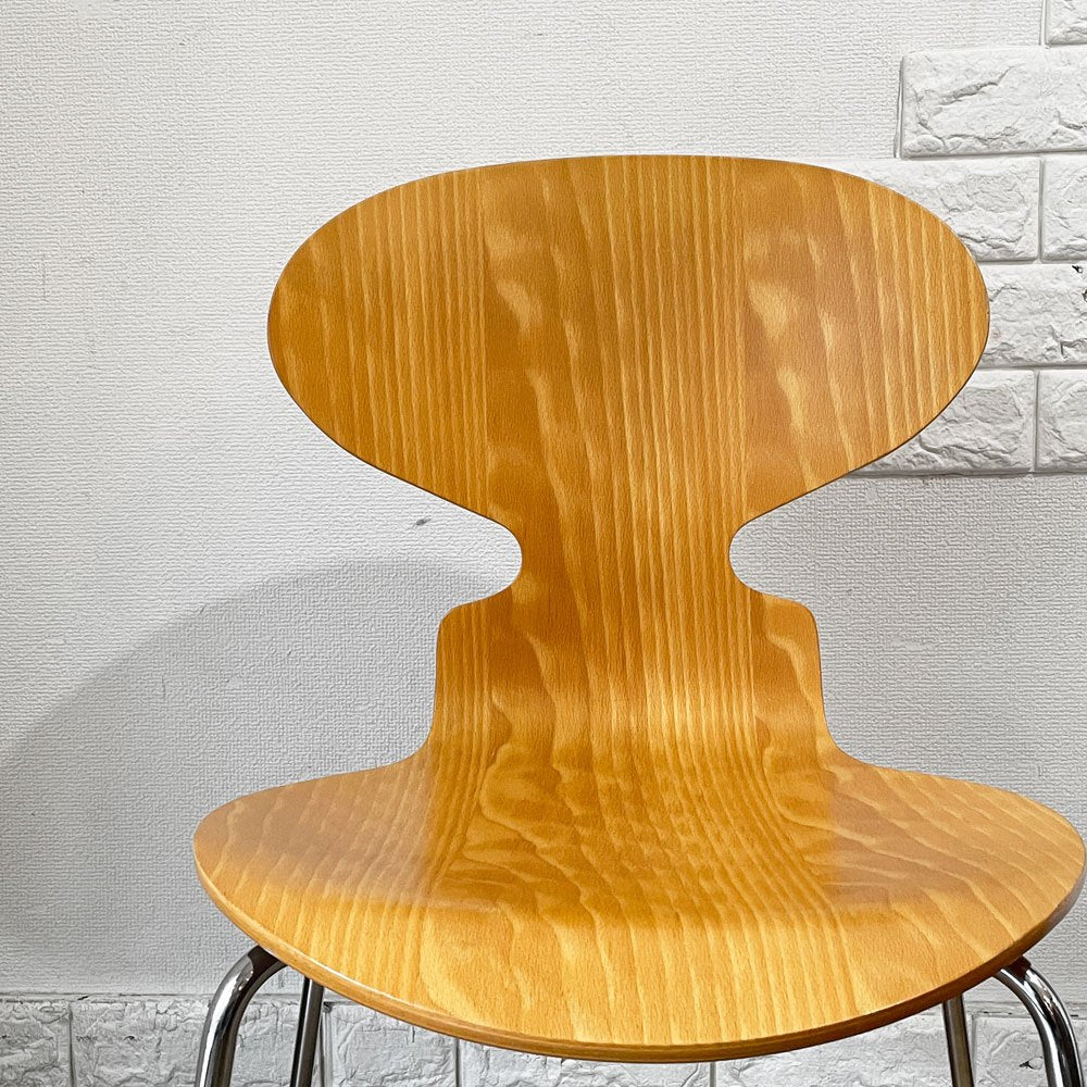 フリッツハンセン Fritz Hansen 3101 アリンコチェア アントチェア 4本脚 ナチュラルビーチ ラッカー仕上げ フェルトグライズ アルネ・ヤコブセン A ◎