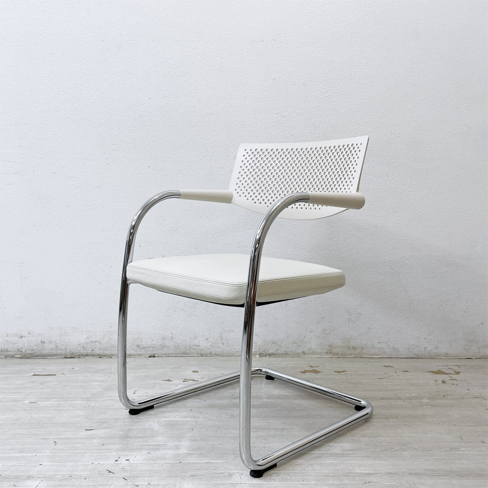 ヴィトラ vitra ビザビ2 Visavis2 アームチェア デスクチェア カンティレバー スタッキング不可仕様 アントニオ・チッテリオ C ●