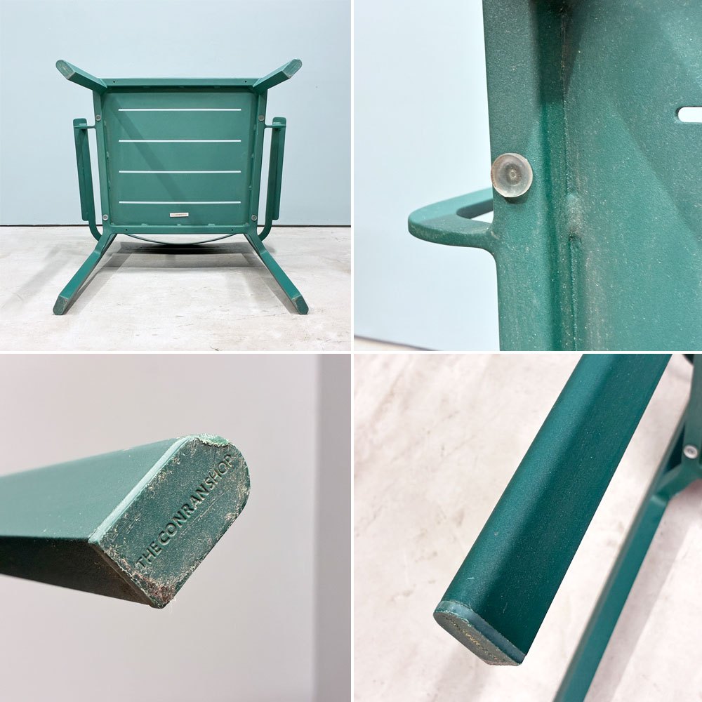 ザ・コンランショップ THE CONRAN SHOP ハイライン アウトドア アームチェア HIGHLINE OUTDOOR ARM CHAIR グリーン A ◎
