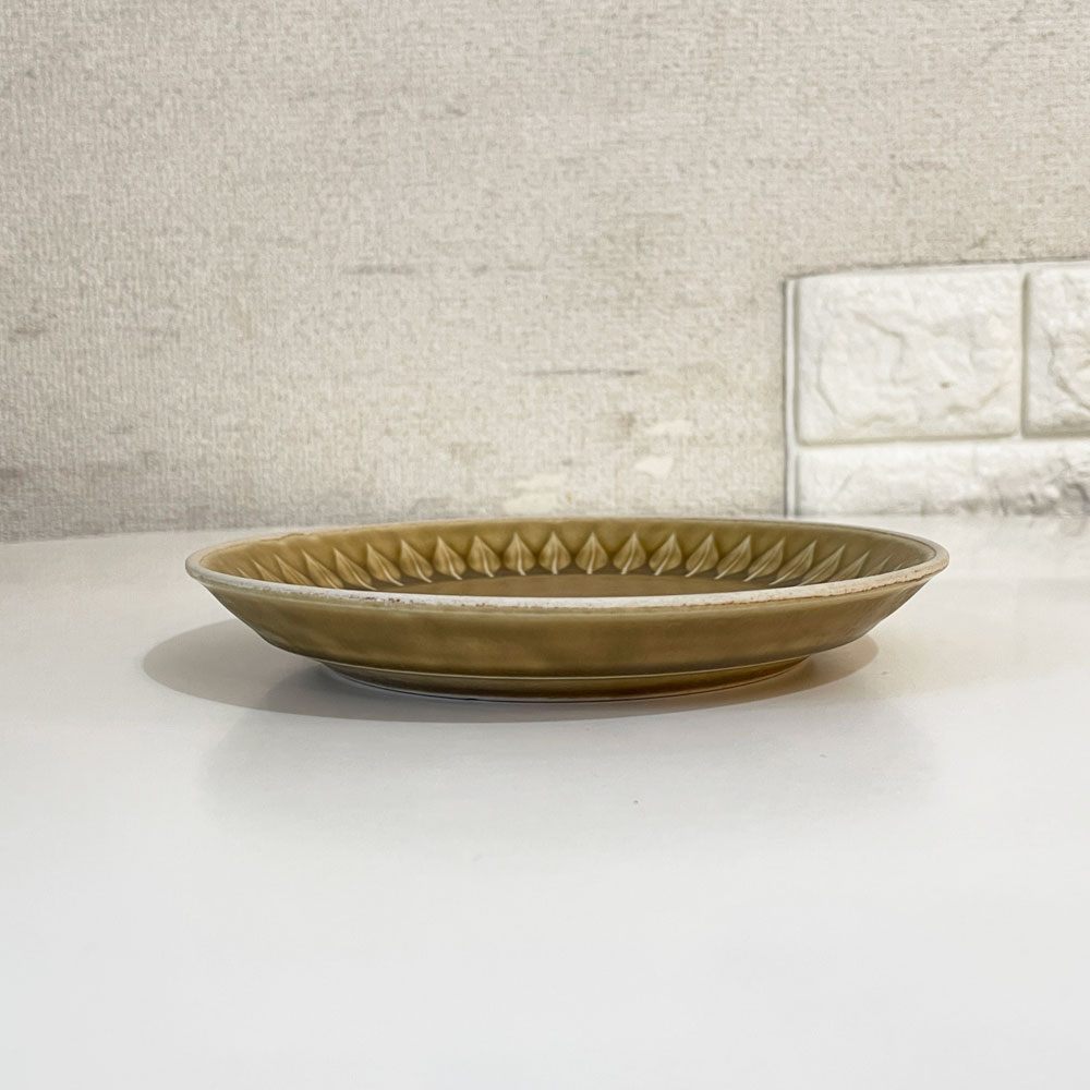 クロニーデン KRONJYDEN レリーフ Relief  ケーキプレート 直径16.5cm イェンス クイストゴー デンマーク 北欧食器 A ◎