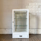 下北沢 アンティークライフ・ジン ANTIQUELIFE ☆ JIN オリジナル ガラスショーケース ディスプレイケース 飾り棚 W40cm ホワイトペイント レトロ ◎