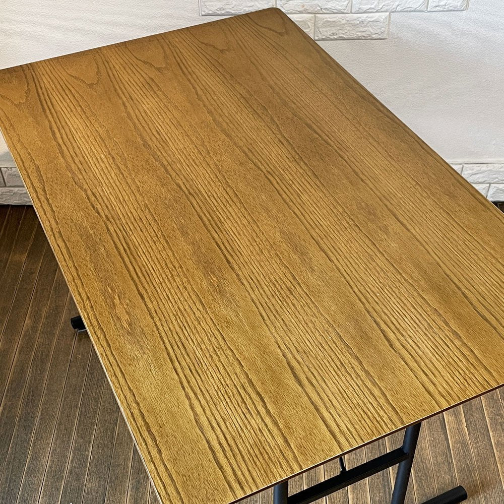 ジャーナルスタンダードファニチャー j.s.F パクストン PAXTON LD TABLE エルディーテーブル LDテーブル オーク材 ブラックスチール アジャスター付 定価¥44,000- ◎