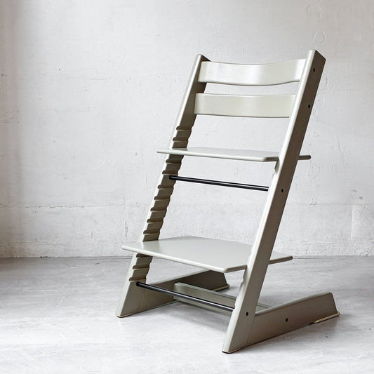 ストッケ STOKKE トリップトラップ TRIPP TRAPP ベビーチェア キッズチェア S/N4～ グライダー付き グレー ノルウェー 北欧家具 ★