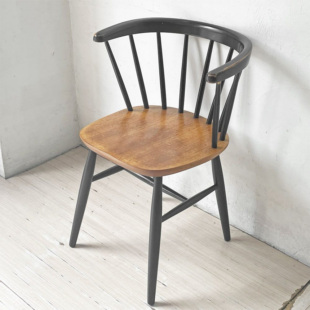 ビンテージ Vintage Nässjö Stolfabrik ダイニングチェア ハーフアーム  ユング・エクストローム Yngve Ekström スウェーデン 北欧家具 希少 ★