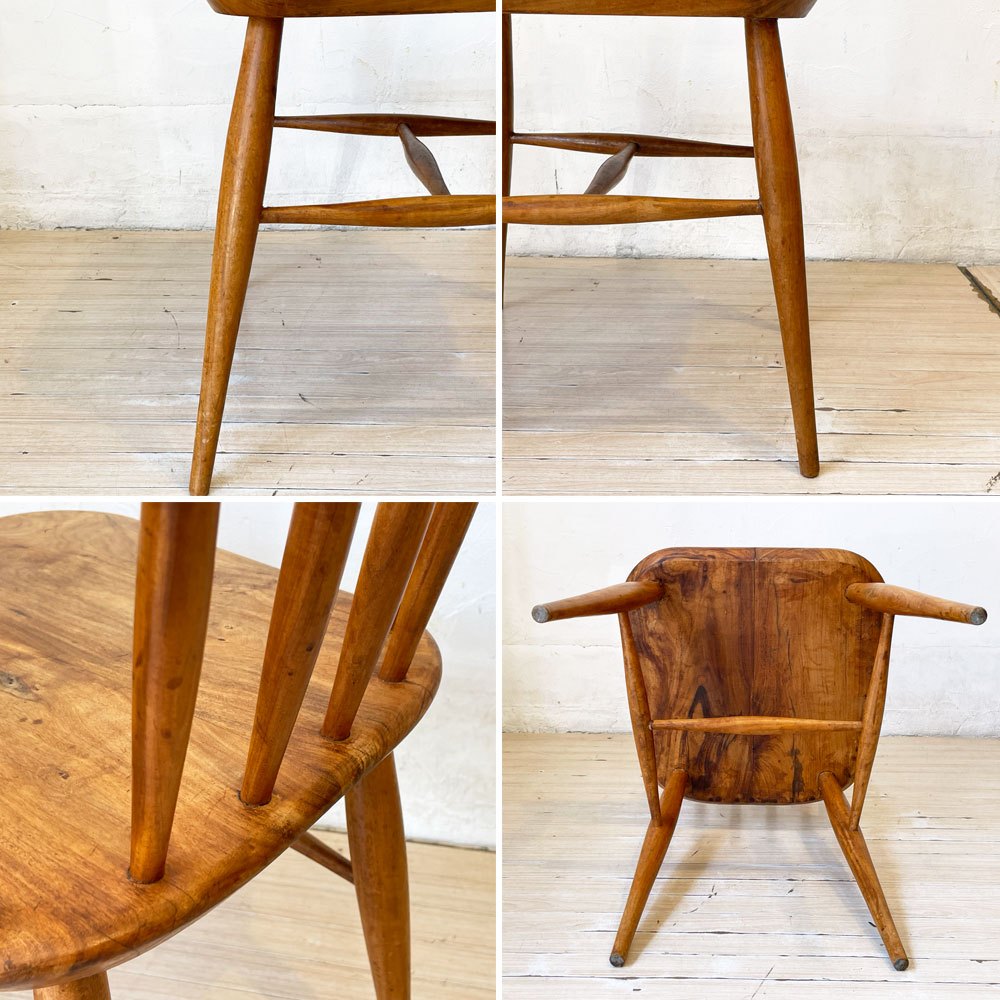 ビンテージ 6スポークバック チェア Vintage 6 spoke back Chair トラディショナル デザイン 無垢材シート キッチンチェア★