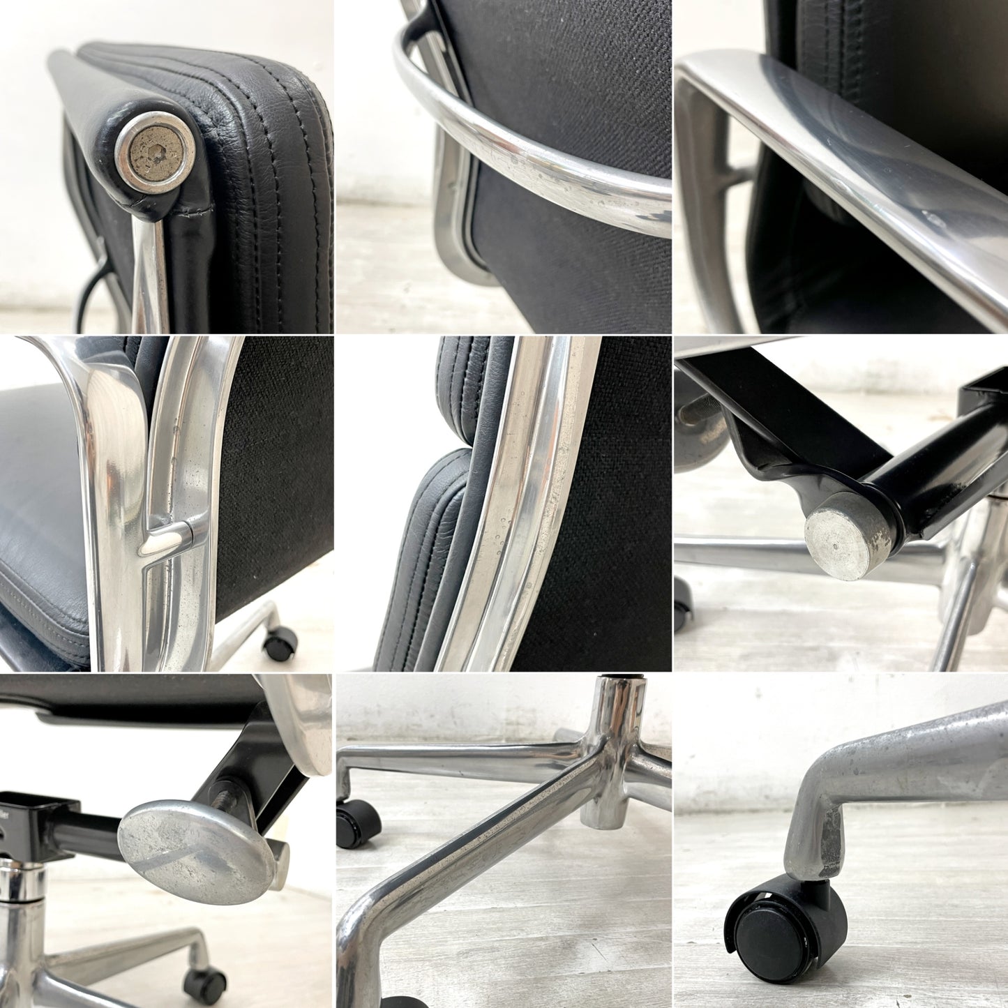 ハーマンミラー Herman Miller ソフトパッドグループ エグゼクティブチェア ハイバック イームズ 5スターベース ミッドセンチュリー ●