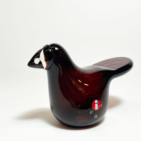 イッタラ iittala イッタラバード シエッポ Sieppo ブラウン × クリア 2015年 131/1000 箱&テキスタイル付 オイバ・トイッカ SCOPE別注 ★