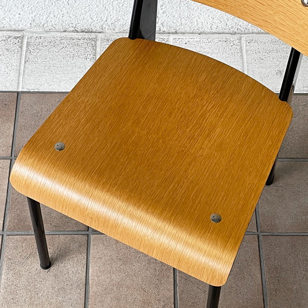ヴィトラ vitra スタンダードチェア Standard chair ナチュラルオーク×ディープブラック ジャン・プルーヴェ Jean Prouve 名作椅子 定価138,600円 ◇