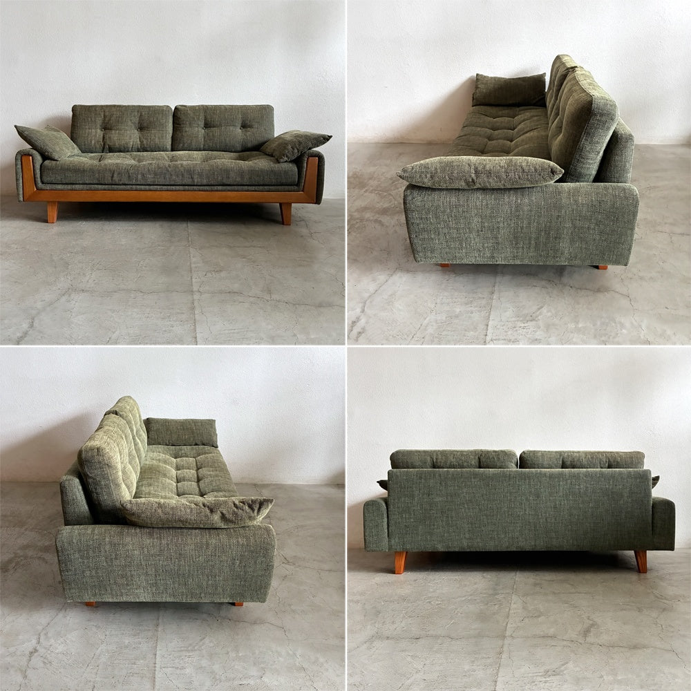 アクメファニチャー ACME Furniture ウィンダンソファ WINDAN SOFA 3人掛け & クッション×2個付き + オットマン セット 総額約28万円 USビンテージスタイル ミッドセンチュリーモダンテイスト jsF ジャーナルスタンダード 〓