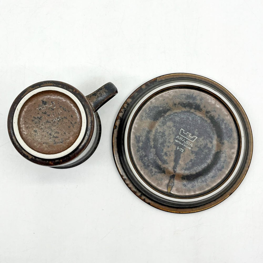 アラビア ARABIA ルスカ RUSKA コーヒーカップ＆ソーサー C&S ウラ・プロコッペ Ulla Procope フィンランド 北欧食器 ビンテージ ●