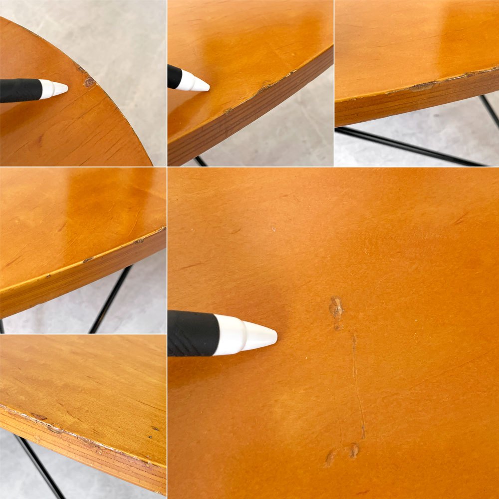 イデー IDEE O.R.T.F table アイアンレッグ + Variation Table オーバル型天板  ローテーブル コーヒーテーブル ★