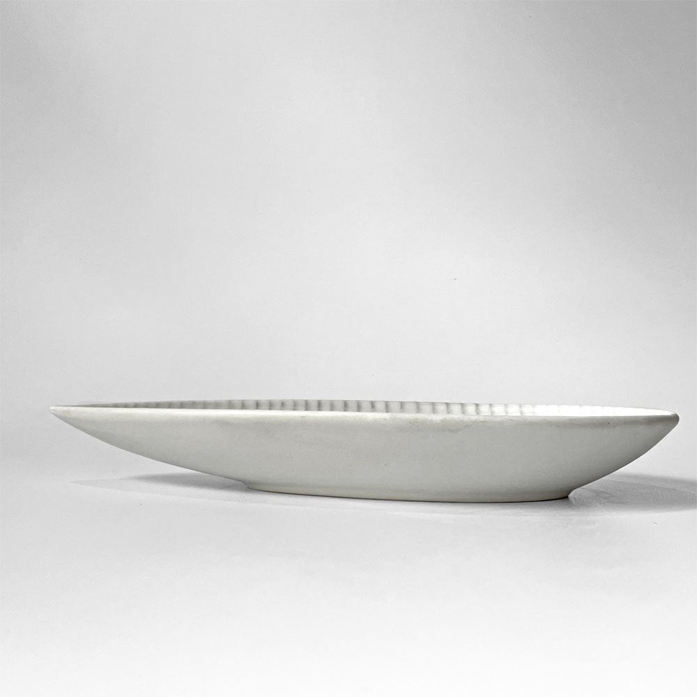 グスタフスベリ GUSTAVSBERG レプティル Reptil リープ型 プレート スティグ・リンドベリ Stig Lindberg 北欧 ビンテージ ホワイト ★