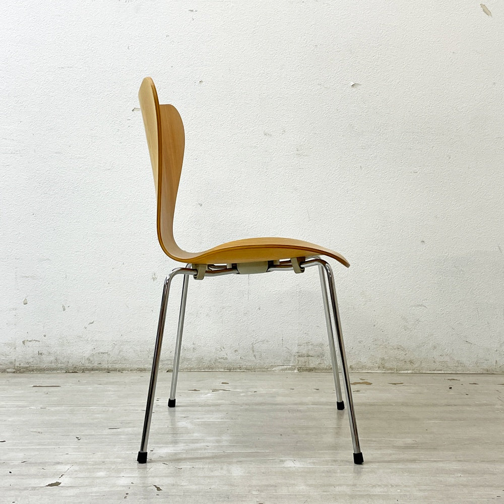 フリッツハンセン Fritz Hansen セブンチェア ビーチ材 ナチュラル アルネ・ヤコブセン Arne Jacobsen スタッキング デンマーク 北欧家具 A ●