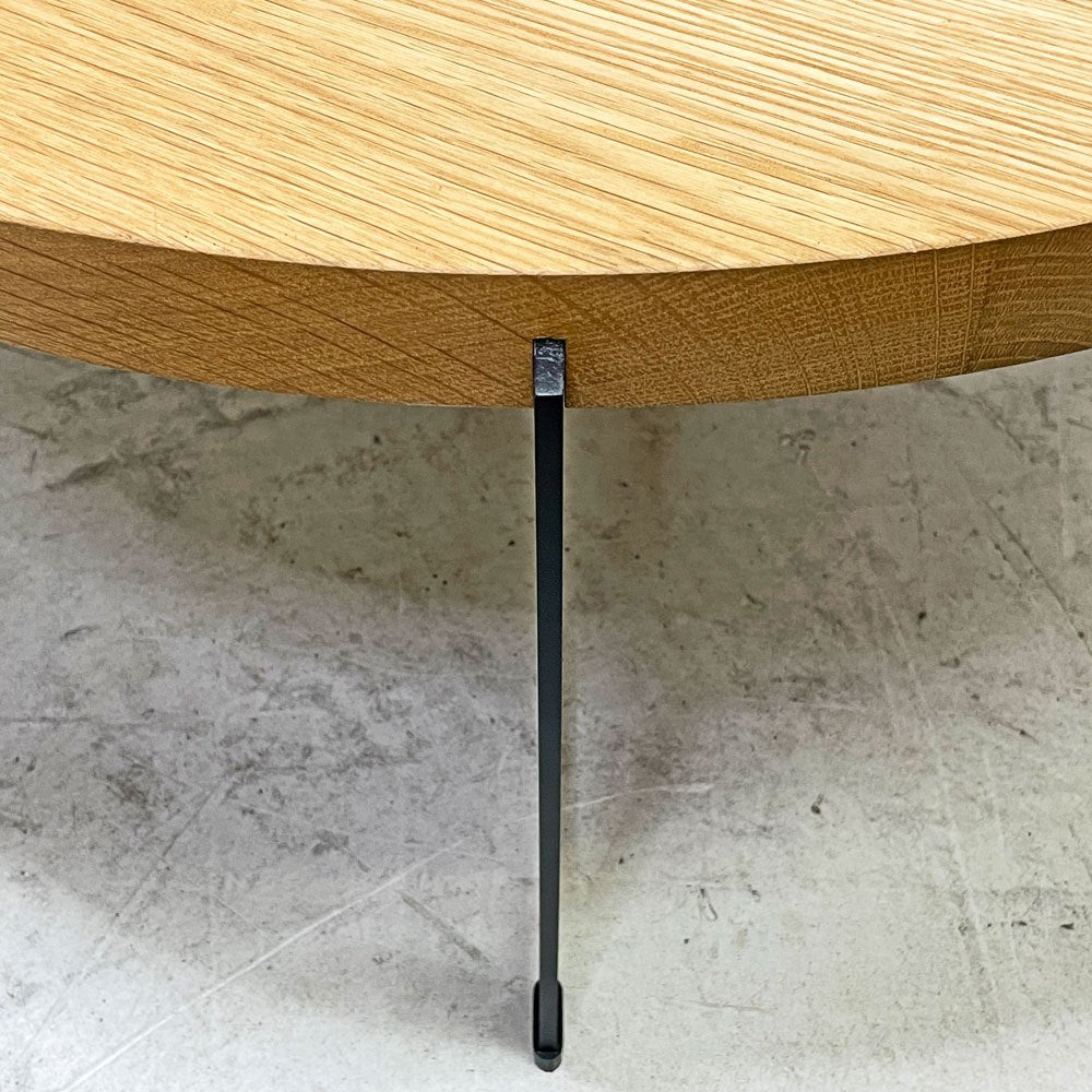 ディーケースリー dk3 プラトー PLATEAU リビングテーブル オーク無垢材 Φ80cm ローテーブル デンマーク ACTUS取り扱い 定価139,700円 ●