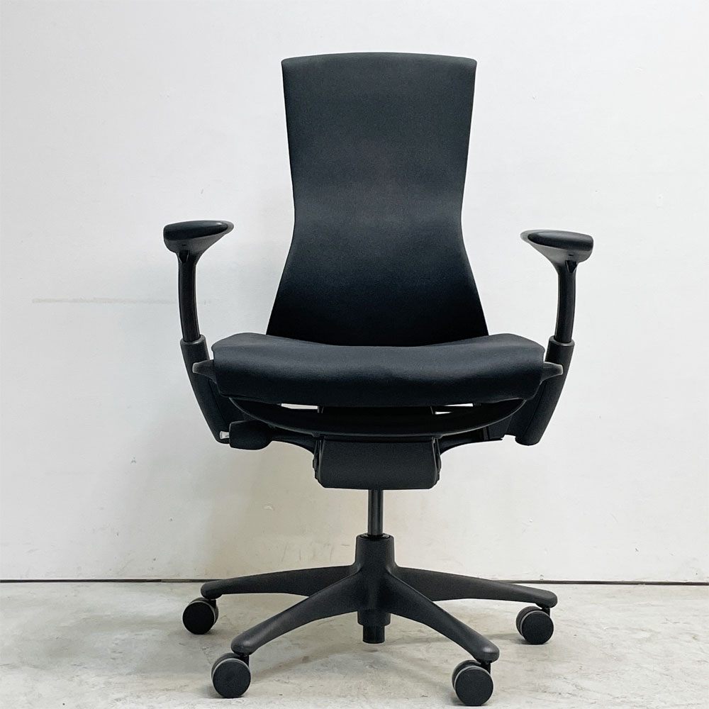 ハーマンミラー Herman Miller エンボディチェア デスクチェア オフィスチェア ジェフ・ウェバー ビル・スタンフ シンク ブラック 2021年製 定価¥306,900- ●