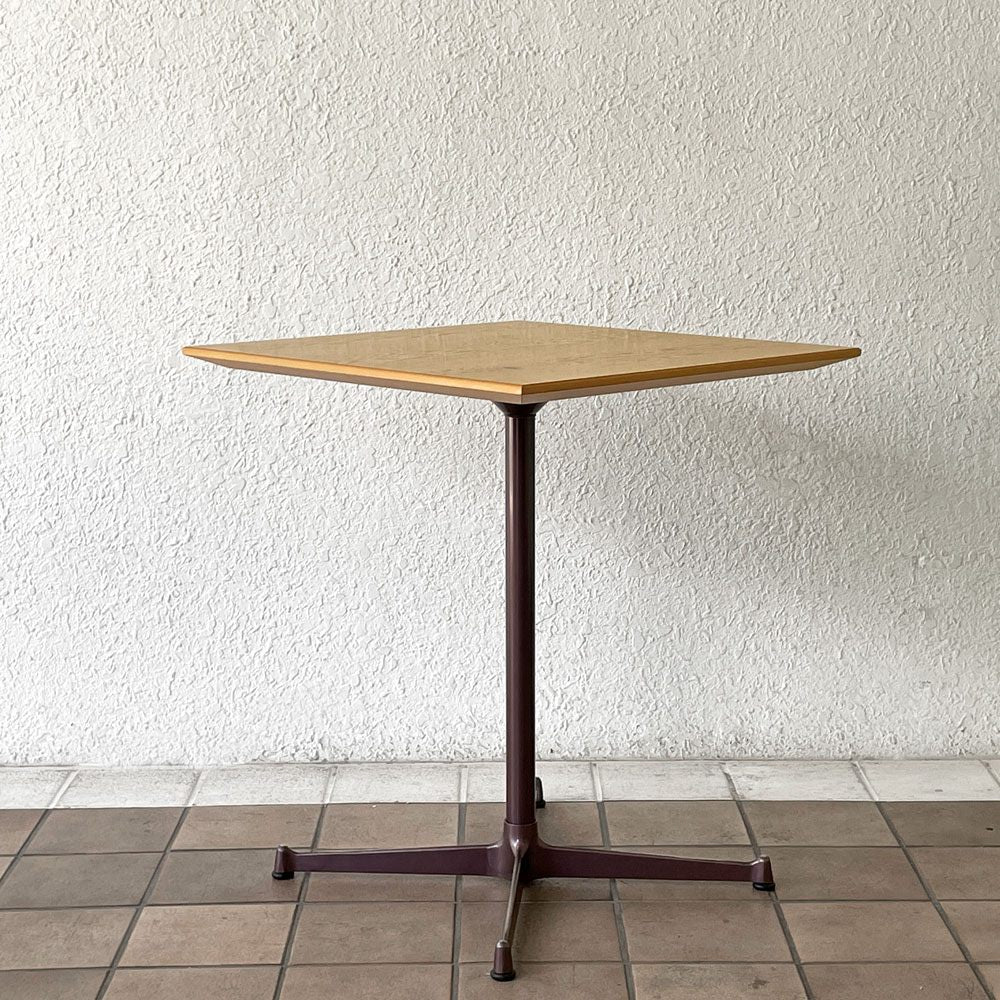 コッコレ coccole スクエアテーブル SQUARE TABLE カフェテーブル オーク材 ｗ60cm インダストリアルデザイン 定価￥51,700-◇
