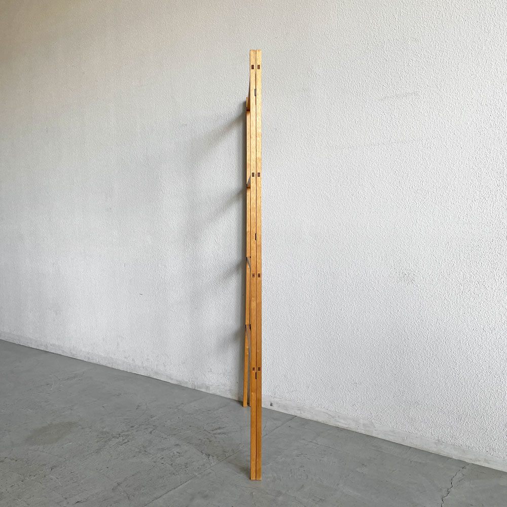 井藤昌志 IFUJI タオルラック L ハンガーラック ナラ材 W75 x H160cm シェーカー家具 受注生産品 現代作家 定価￥99,000- 〓