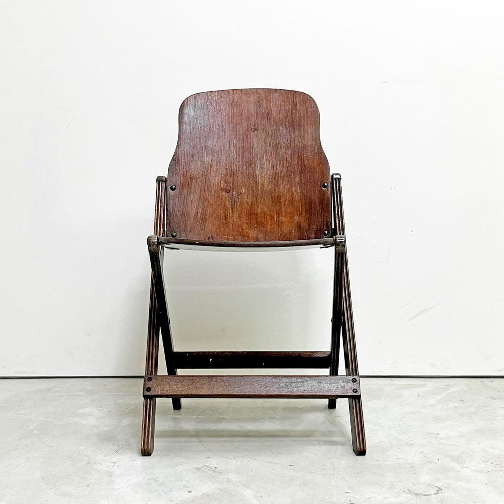 アメリカンシーティングカンパニー AMERICAN SEATING COMPANY フォールディングチェア 折り畳み USビンテージ インダストリアル A ●