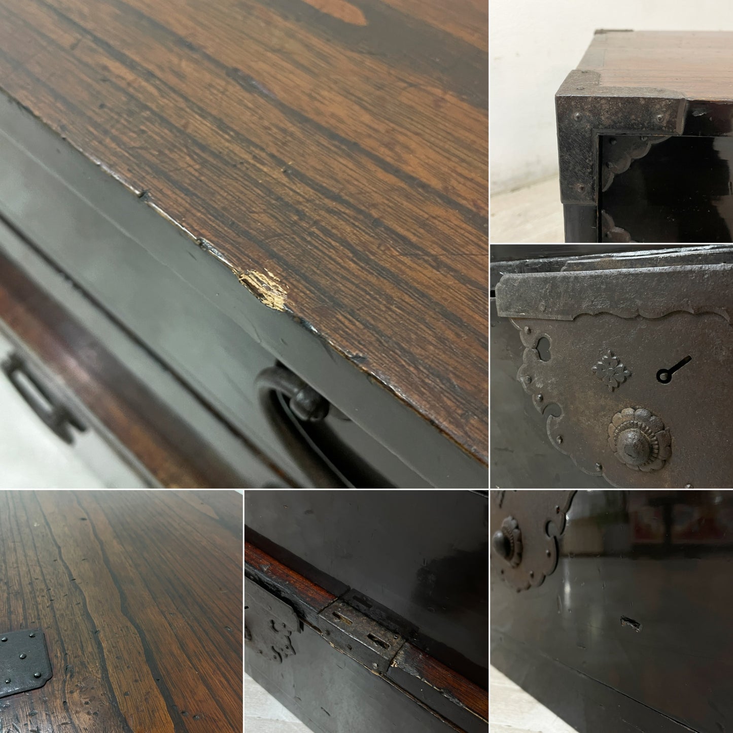 庄内 棒箪笥 刀箪笥 時代箪笥 抽斗3杯 古家具 和家具 ジャパンビンテージ Japan Vintage ●