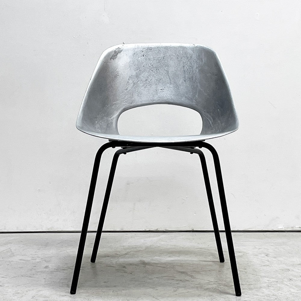 シュタイナー Steiner チューリップチェア Tulip Chair アルミキャスト製 ピエール・ガーリッシュ Pierre Guariche フランス ビンテージ 希少 ●