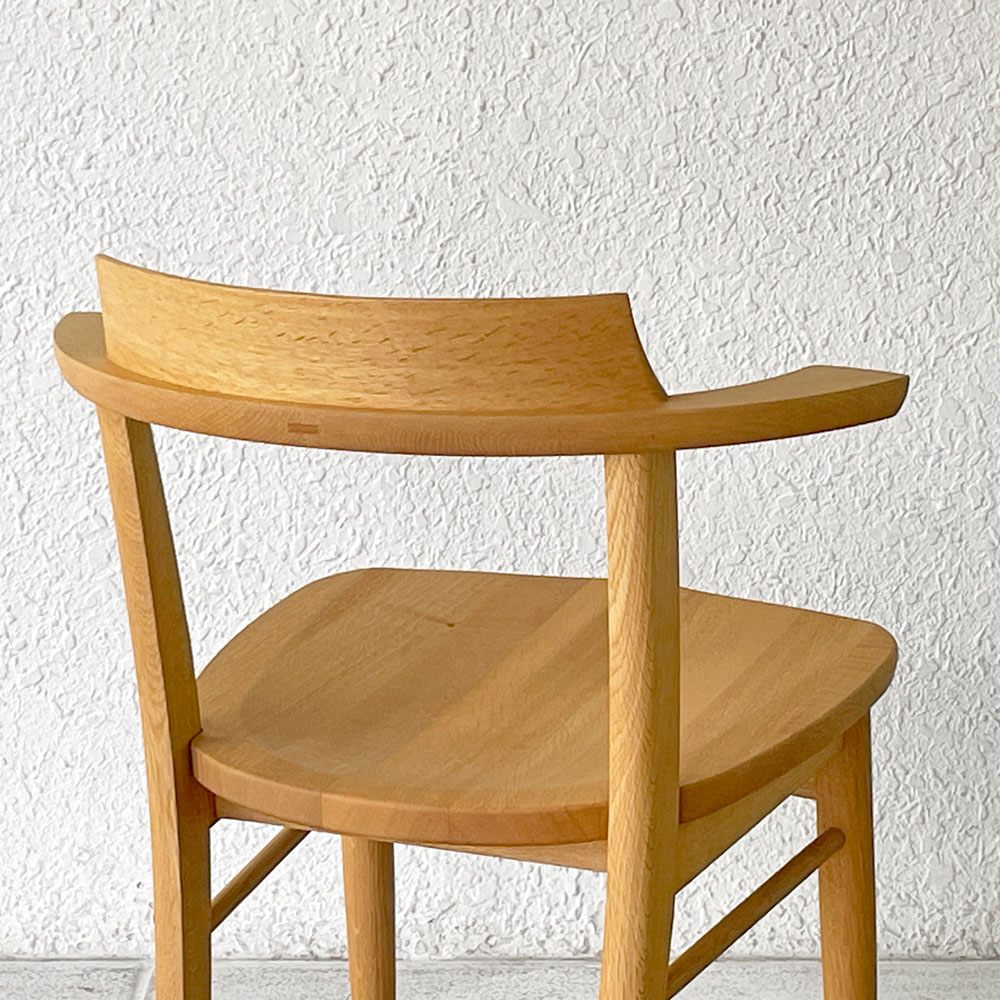 柏木工 KASHIWA ソフィー Sophie ダイニングチェア ナラ無垢材 ハーフアーム 飛騨家具 ナチュラルモダン 良品 A ◇