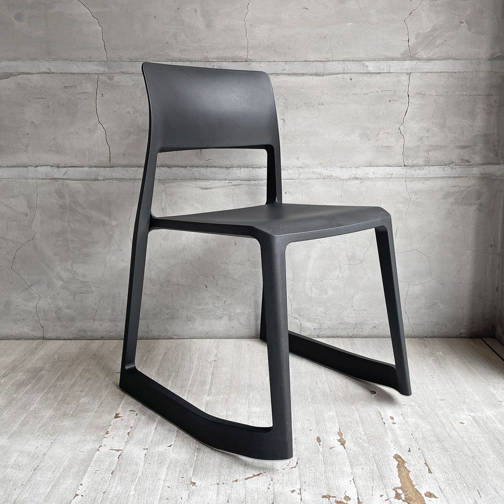 ヴィトラ Vitra ティプトン Tip Ton ワークチェア ダイニングチェア デスクチェア ブラック スタッキング チルト機能 定価￥47,300- ♪