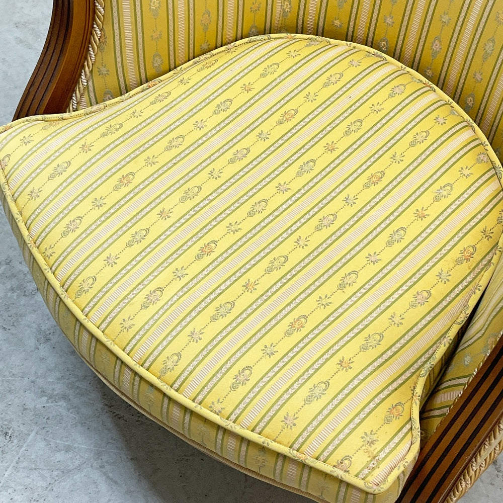 クラシカルデザイン Classical Design  1人掛けソファ ファブリック フルーディング彫り ヨーロピアンクラシカルデザイン B ●