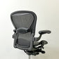 ハーマンミラー Herman Miller アーロンチェア Bサイズ ランバーサポート グラファイトベース ビル・スタンフ ＆ ドン・チャドウィック 現状品 ジャンク品 ●