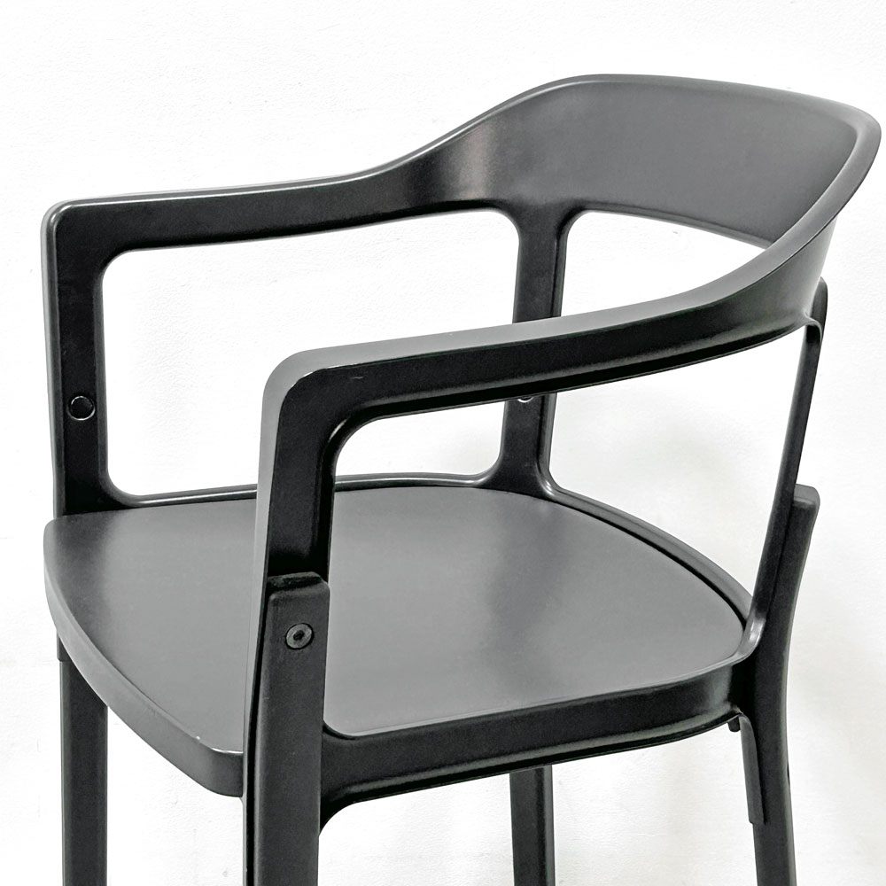 マジス Magis スティールウッドチェア Steelwood Chair アームチェア ブラック × ブラック ビーチ ロナン＆エルワン・ブルレック イタリア ●