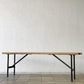 アクメファニチャー ACME Furniture ブライトン BRIGHTON ベンチ オーク無垢材 W140cm ディスプレイスタンド インダストリアルデザイン ◇