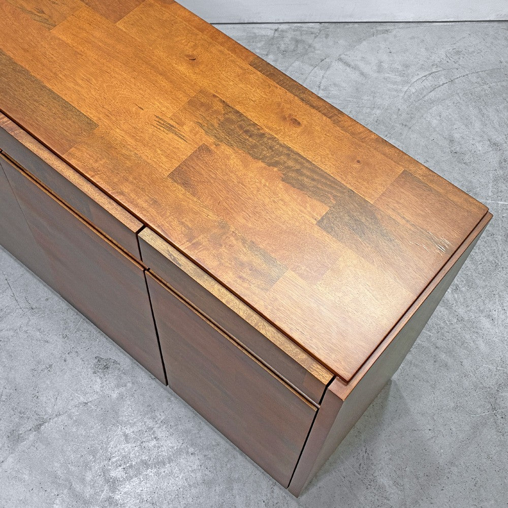 ソース source プーロ PURO サイドボード キャビネット ベリーゼ 無垢材 4ドロワー 4ドア W162cm フランドルモダン ●