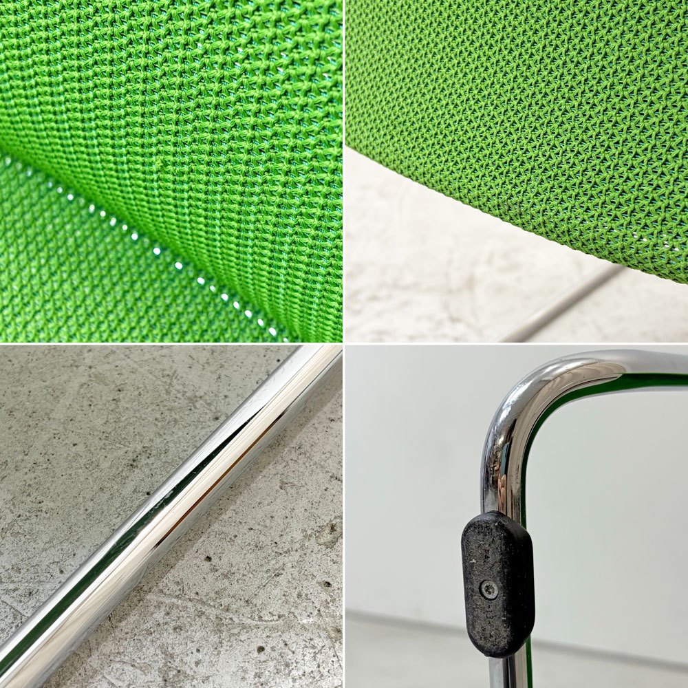 ヴィトラ Vitra ソフトシムチェア Soft Sim chair ラウンジチェア スタッキングチェア 3Dニット素材 × スチールフレーム グリーン ジャスパーモリソン ●