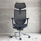 オカムラ okamura バロンチェア Baron Chair デスクチェア エクストラハイバック グラデーションサポートメッシュ 可動ヘッドレスト アジャストアーム ♪