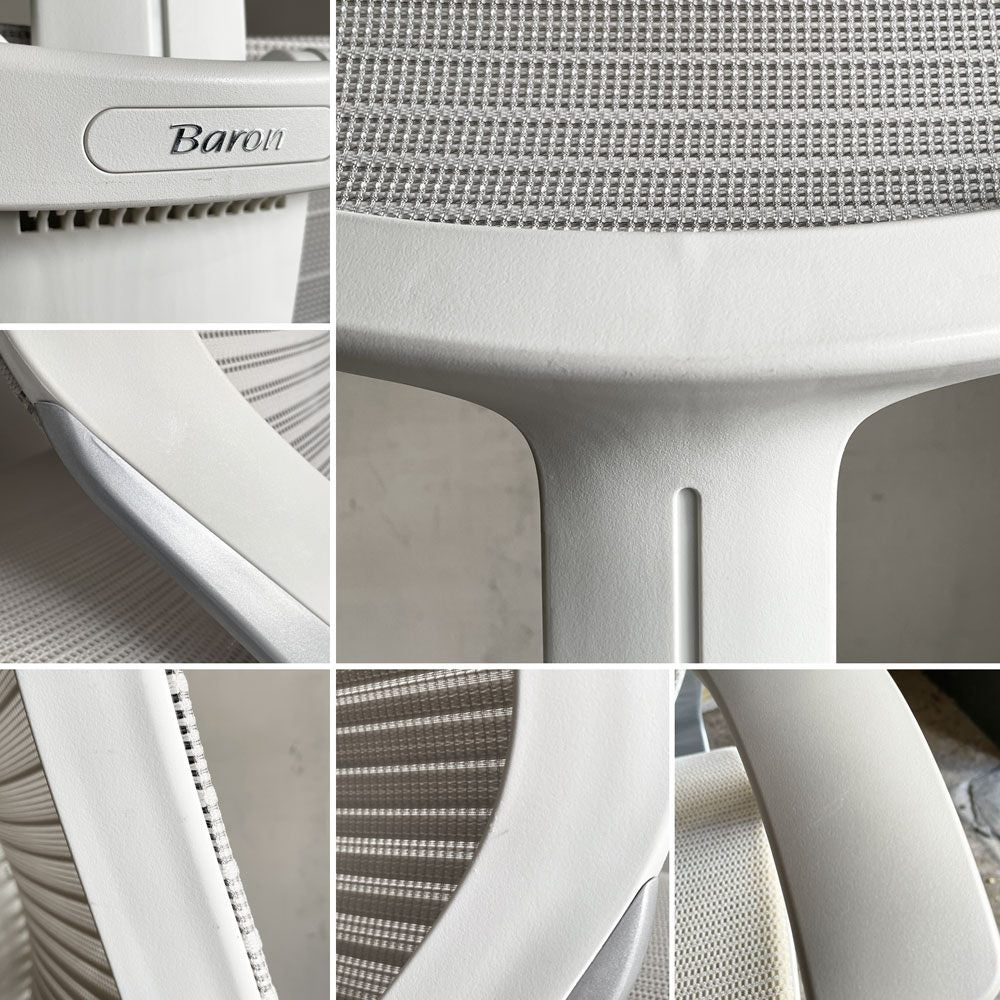 オカムラ okamura バロンチェア Baron Chair エクストラローバック オフィスチェア デスクチェア 可動ヘッドレスト アジャストアーム ジョルジェット・ジウジアーロ 2021年製 ■