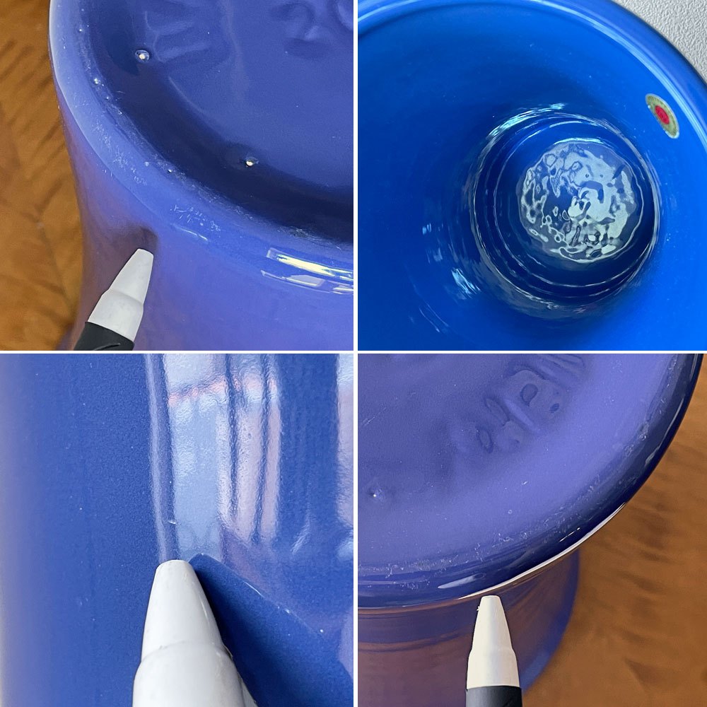 バウアーポタリー Bauer Pottery リングウェア ベース Ringware Vase 11inch ブルー 花瓶 アメリカ 参考価格約19,800円 ◇