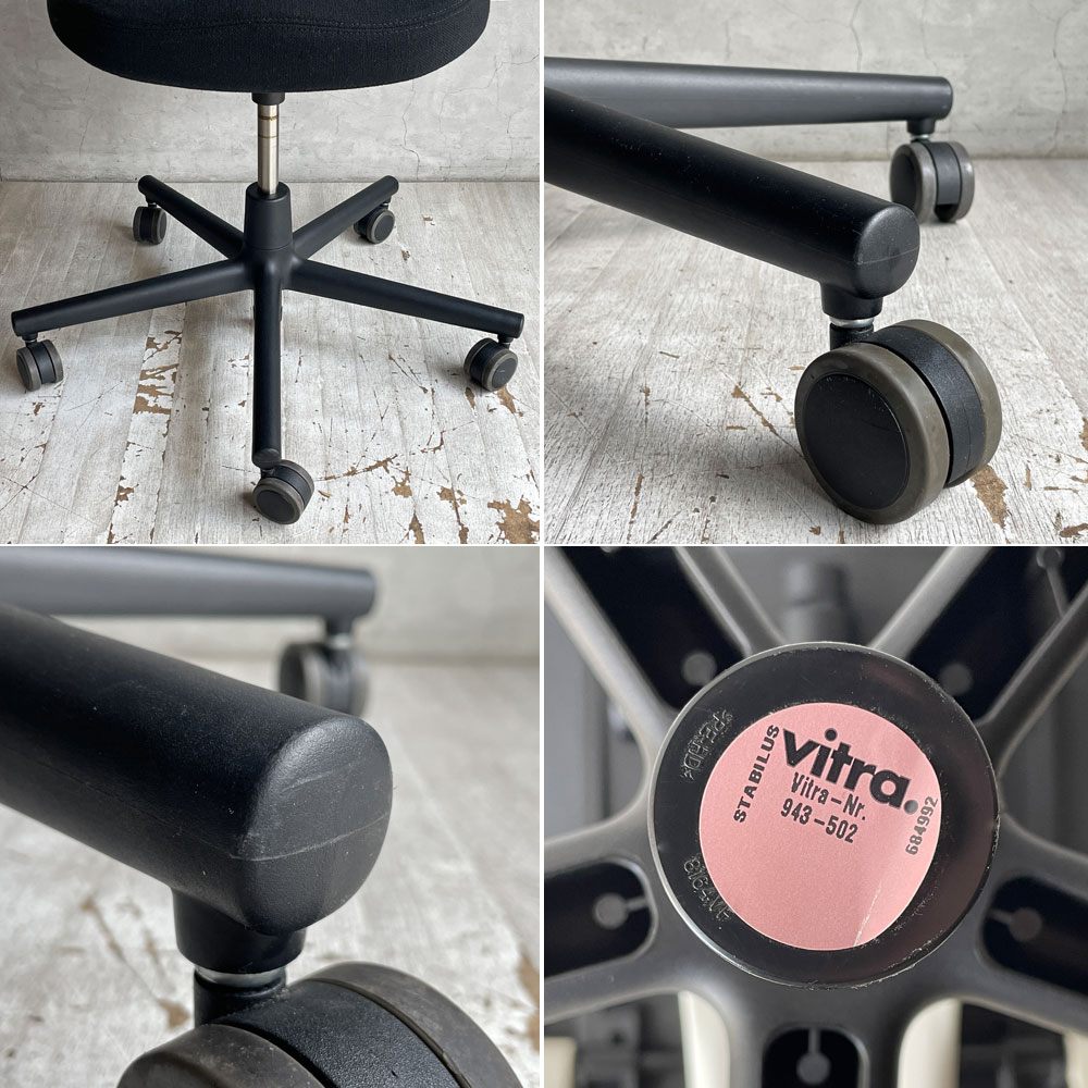ヴィトラ vitra オールスター Allstar オフィスチェア デスクチェア ホワイト × ブラック コンスタンチン・グルチッチ 参考定価￥163,900-  ♪