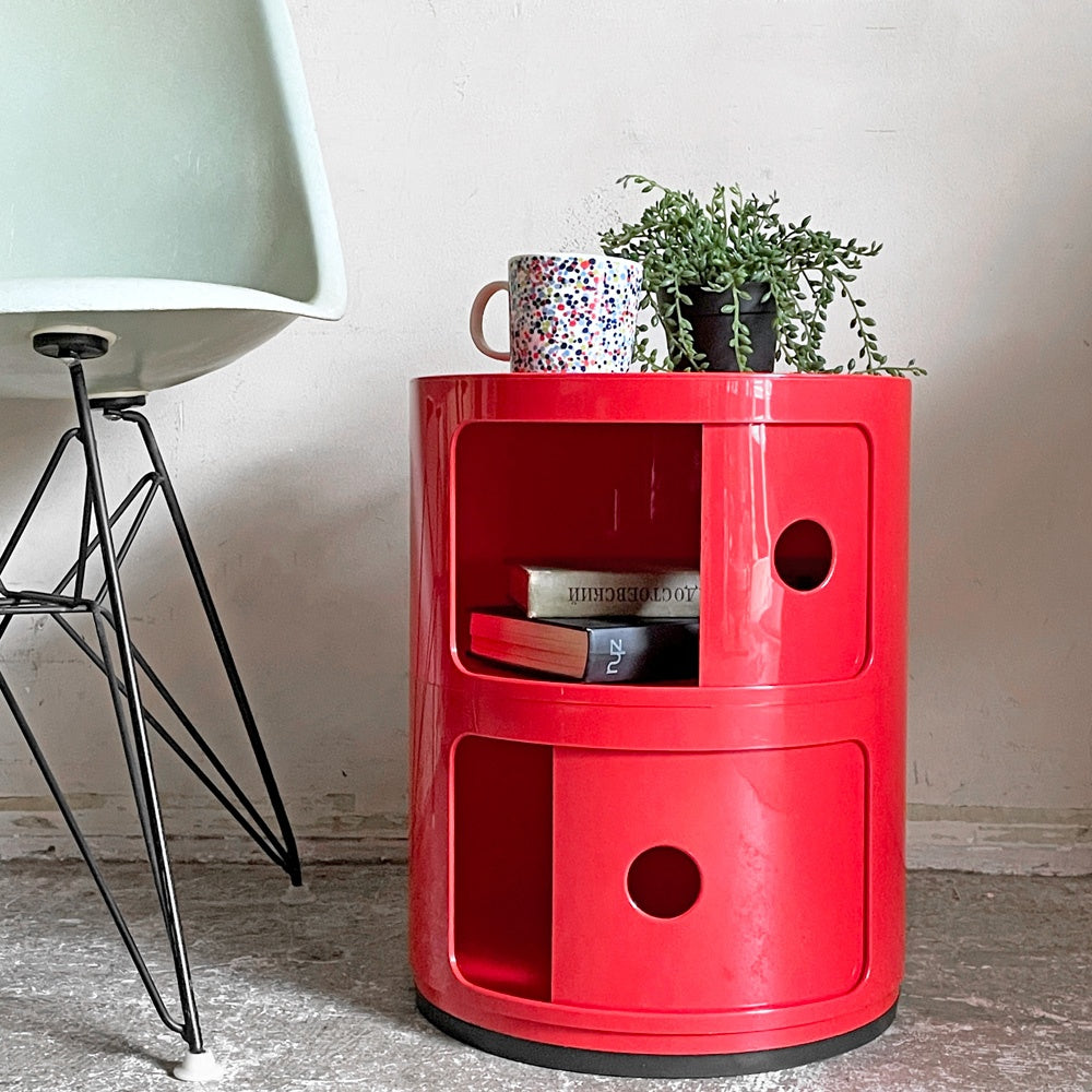 カルテル Kartell コンポニビリ COMPONIBILI 2段 レッド ストレージボックス アンナ・カステッリ・フェリエーリ イタリア ■
