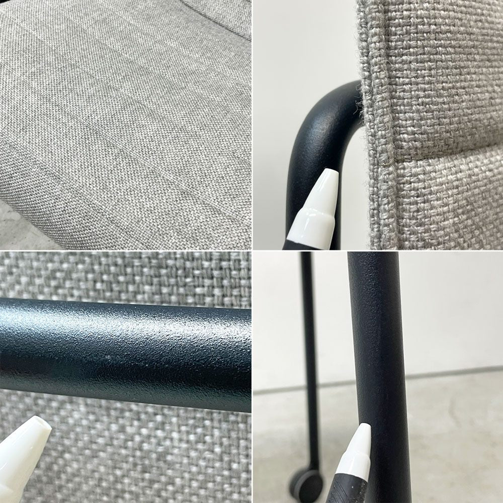 コクヨ KOKUYO オフセットフレームチェア offset frame chair オフィスチェア スタッキングチェア 4本脚 ファブリックシート スカイグレー キャスター A ●