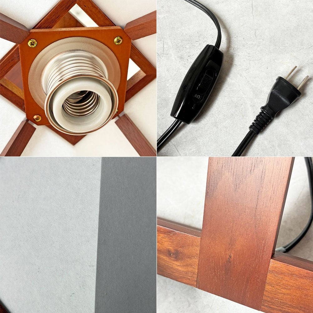 ヤマギワ YAMAGIWA タリアセン1 ミニ TALIESIN1 MINI 322S7314 ウォールナット材 E17 フランク・ロイド・ライト FRANK LLOYD WRIGHT 美品 定価￥110.000- ★