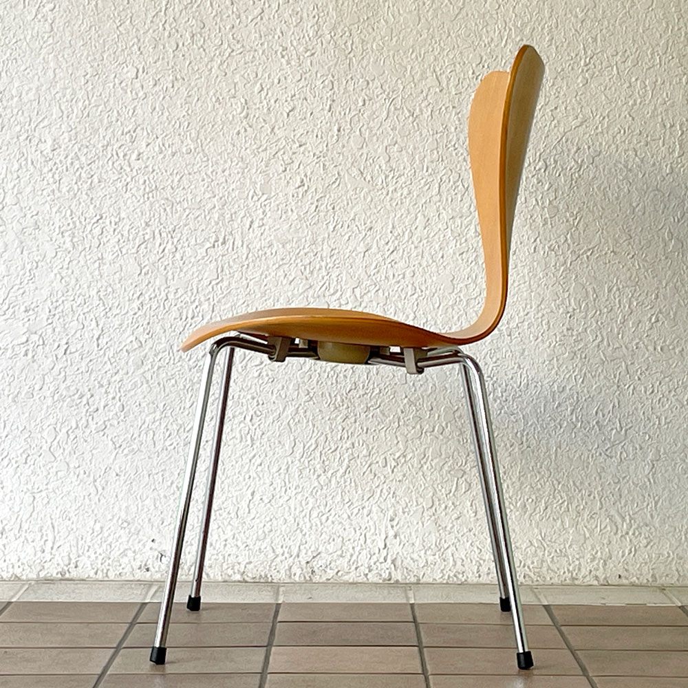 フリッツハンセン Fritz Hansen セブンチェア ビーチ材 ナチュラル アルネ・ヤコブセン Arne Jacobsen スタッキング デンマーク 北欧家具 A ◇