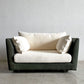 アルフレックス arflex エーソファ A SOFA 1.5人掛けソファ アームソファ W127.5cm ファブリック ダークグリーン フェザークッション付き 〓
