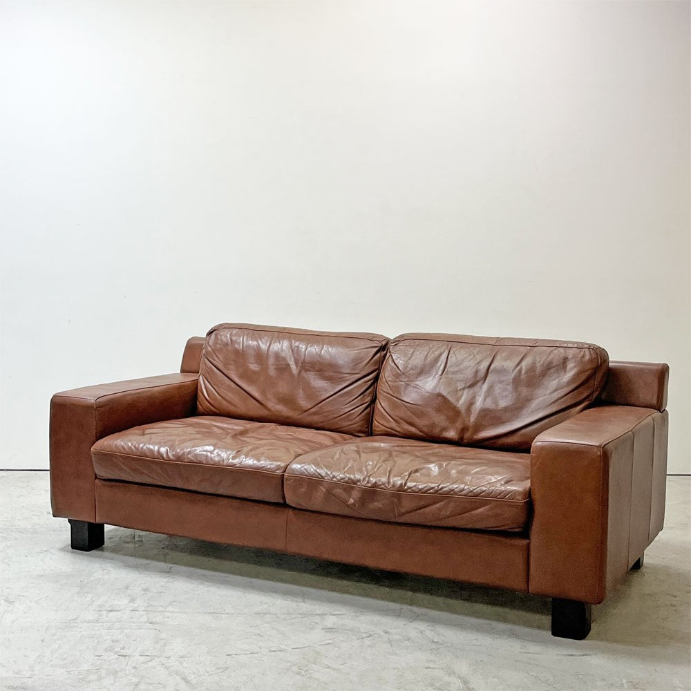 イデー IDEE セリュー ソファ SERIEUX SOFA 2Pソファ 2人掛け ライトショコラ Light chocolate 本革 定価 259,900円 ●